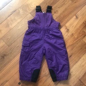 REI Snow Bib Ski Pants Purple Warm Cozy size 18 months